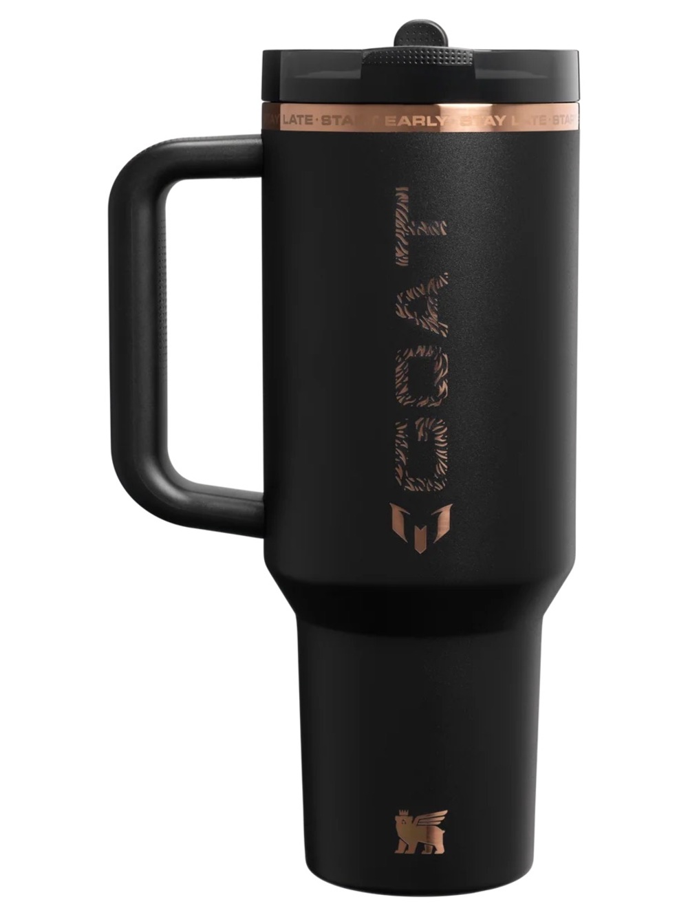 Authentic Messi x Stanley 40oz Protour Black GOAT Tumbler